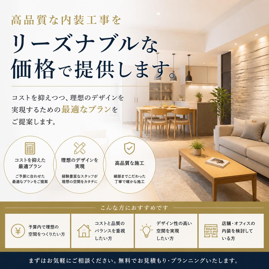 2. リーズナブルな価格設定