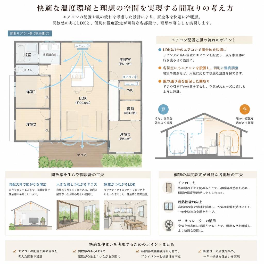 間取りアイデアで快適性をアップ